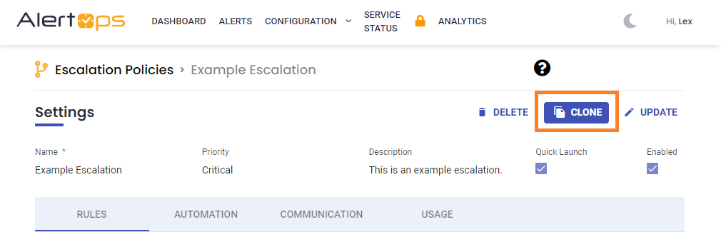Create an Escalation Policy