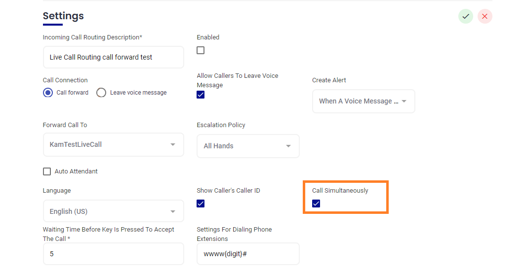 Call Connection - Forwarding
