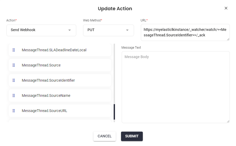 Acknowledge Alerts using Webhooks
