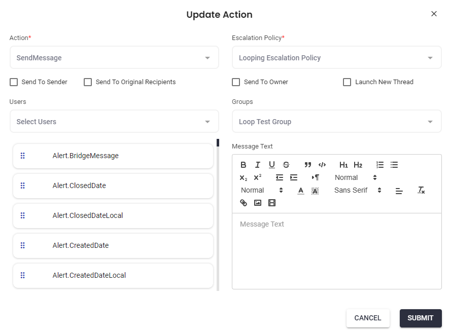 Looping Escalation Policy