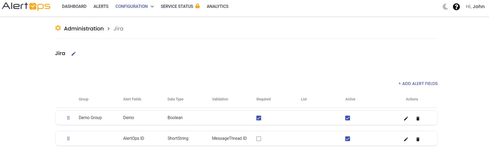 Custom Alert Fields
