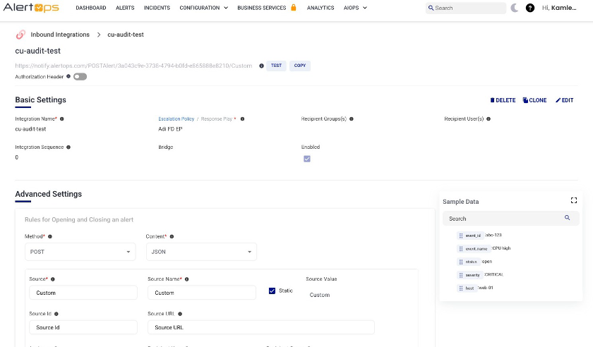 Custom API Integration