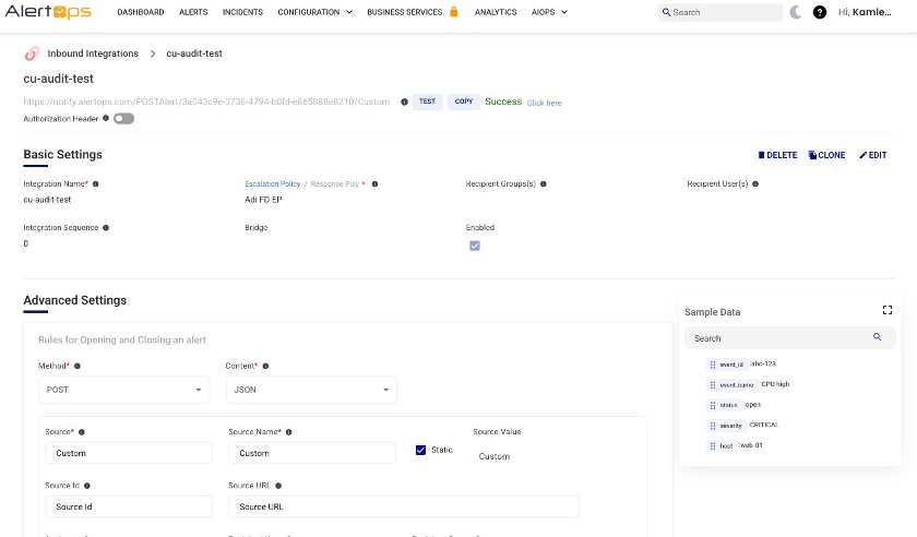 Custom API Integration